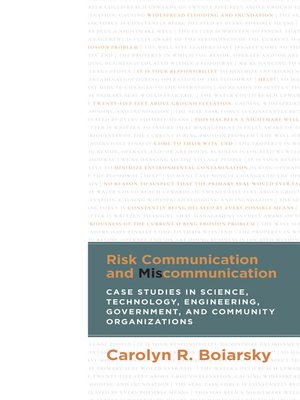 cover image of Risk Communication and Miscommunication